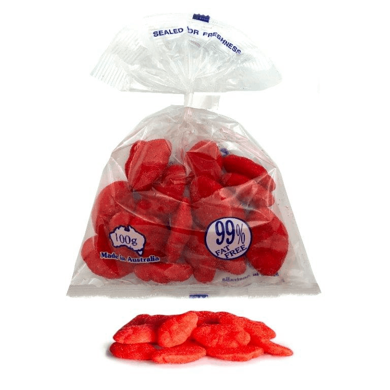 Strawberry Clouds Lollies Bags 100g